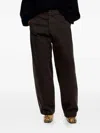Bimba Y Lola Panelled Adjustable Trousers In Brown
