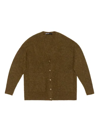 Bimba Y Lola Patch-pocket Cardigan In Brown