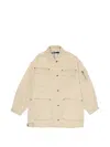 Bimba Y Lola Cotton Multi-pocket Jacket In Neutral