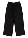Bimba Y Lola Patch-pocket Drawstring Trousers In Black