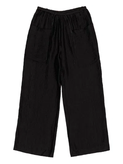 Bimba Y Lola Patch-pocket Drawstring Trousers In Black