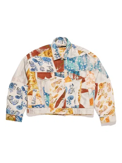 Bimba Y Lola Patchwork Denim Jacket