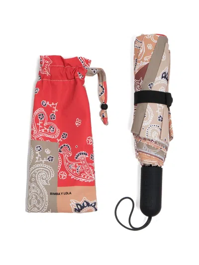 Bimba Y Lola Patchwork-pattern Umbrella In Multi