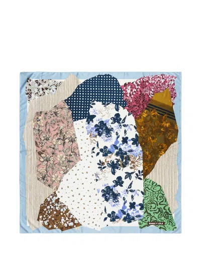 Bimba Y Lola Patchwork-patterned Scarf In Multi