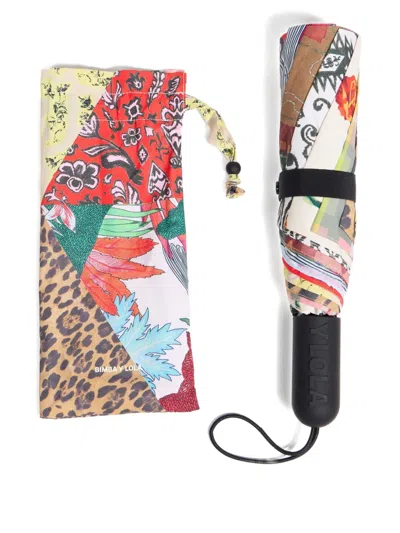 Bimba Y Lola Patchwork-print Umbrella In Multi
