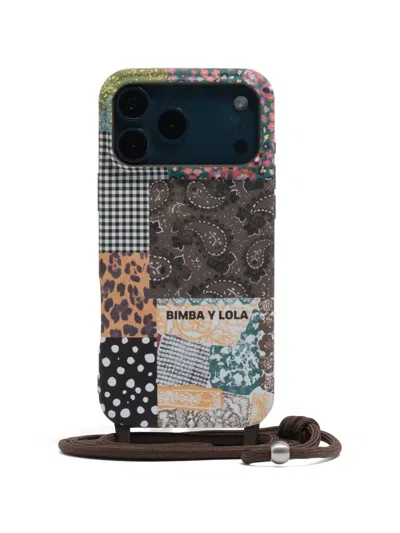 Bimba Y Lola Patchwork-print Iphone 17 Phone Case In Multi