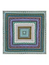 Bimba Y Lola Patterned Border Scarf In Neutral