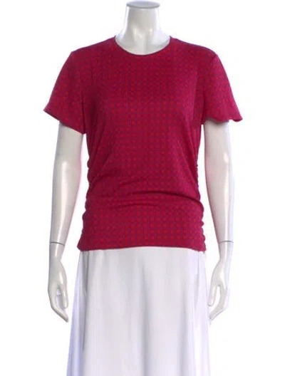 Pre-owned Bimba Y Lola Patterned Crew Neck T-shirt In Pink