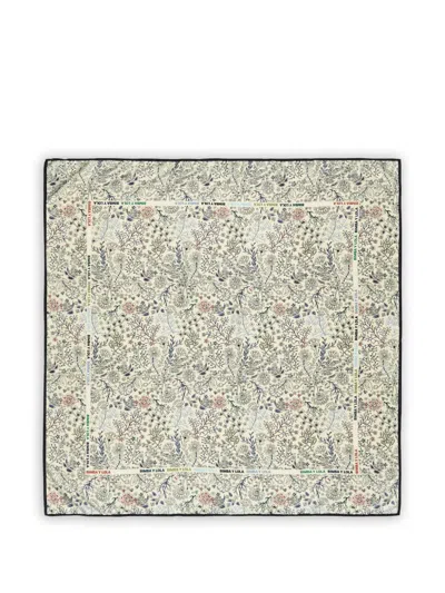 Bimba Y Lola Patterned Scarf In Neutral