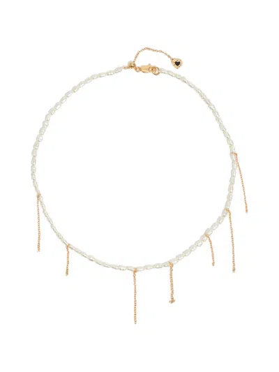 Bimba Y Lola Pearl Necklace In Gold