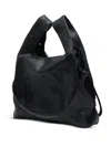 Bimba Y Lola Perforated Drawstring Shoulder Bag In Black