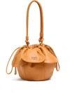 Bimba Y Lola Petal-shaped Drawstring Shoulder Bag In Orange