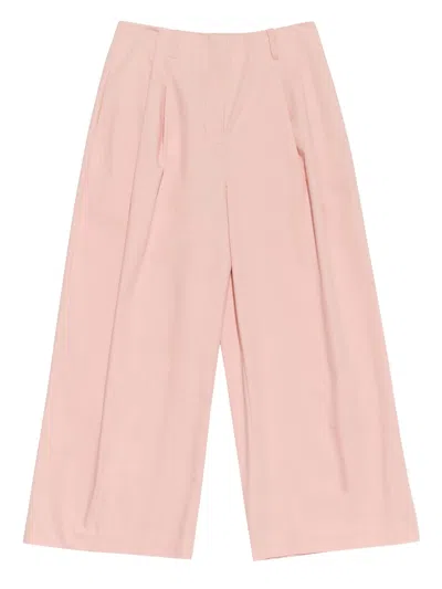 Bimba Y Lola Pintuck Detailing Trousers In Pink