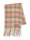 Bimba Y Lola Plaid Fringed Scarf In Multi