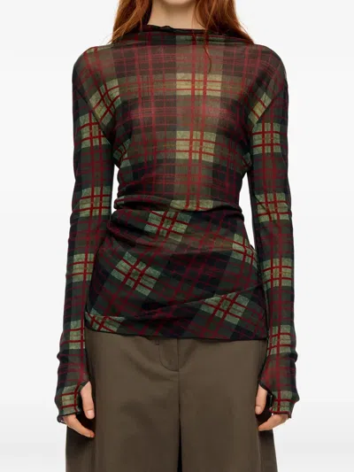 Bimba Y Lola Plaid Top In Multi