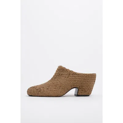 Bimba Y Lola Plaited Heel Clog In Brown