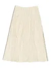 Bimba Y Lola Pleated Side-seam Skirt In Neutral