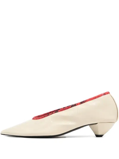 Bimba Y Lola Pointed-toe Cone-heel Pumps In Neutral