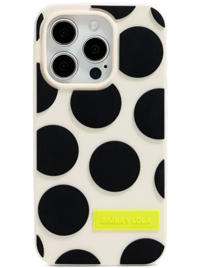 Bimba Y Lola Polka-dot Iphone 15 Pro Case In Neutrals