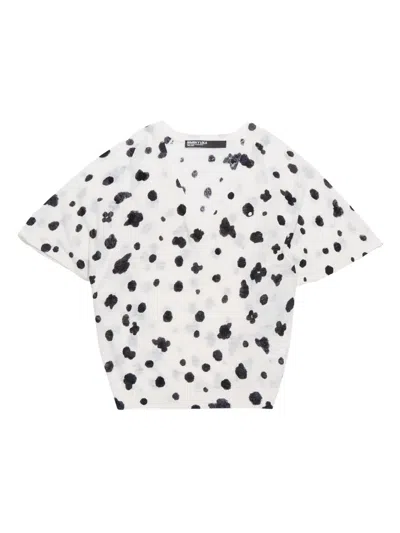 Bimba Y Lola Polka Dot V-neck Top