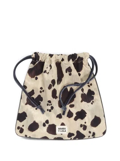 Bimba Y Lola Pony Scarf Pouch Bag In White
