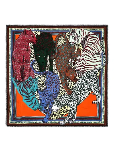 Bimba Y Lola Printed Scarf In Multi