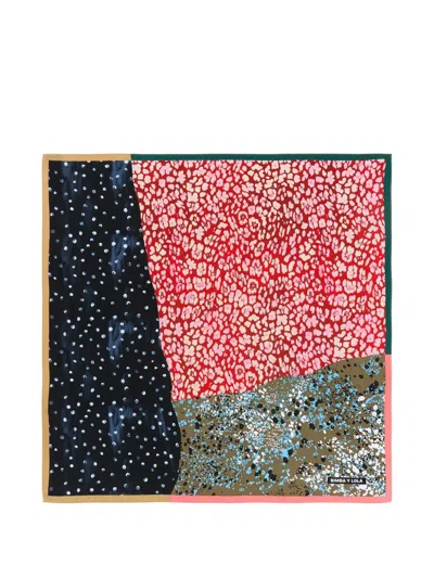 Bimba Y Lola Printed Scarf In Multi