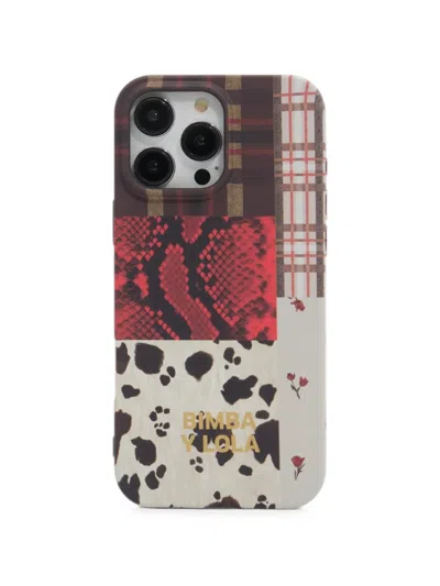 Bimba Y Lola Python Patchwork Iphone 15 Pro Max Rigid Case In Multi