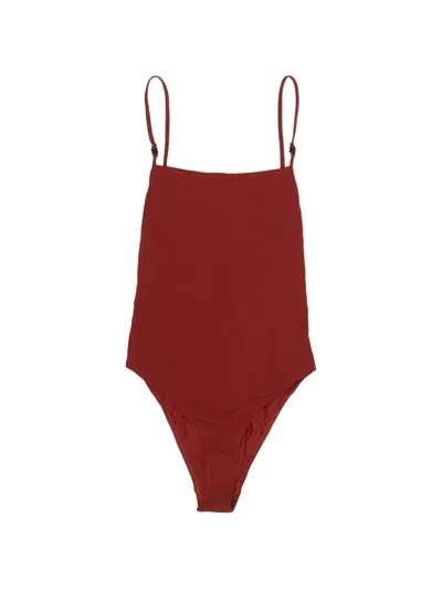 Bimba Y Lola Red Swimsuit With Beads