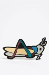 Bimba Y Lola Resin Cricket Maxi Brooch In Multi