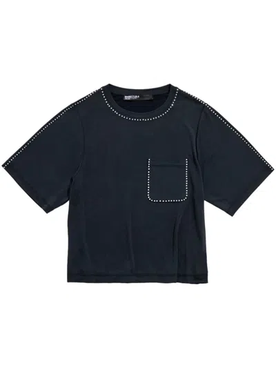 Bimba Y Lola Rhinestone-embellished T-shirt In Black