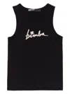 BIMBA Y LOLA RHINESTONE-EMBELLISHED TANK TOP