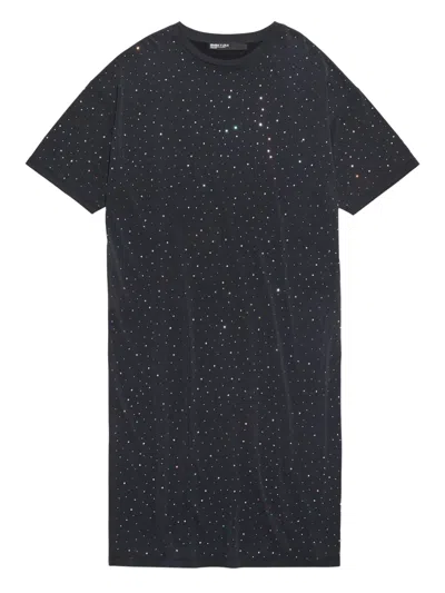 Bimba Y Lola Rhinestone Midi Dress In Black