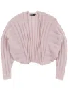 BIMBA Y LOLA RIBBED CARDIGAN