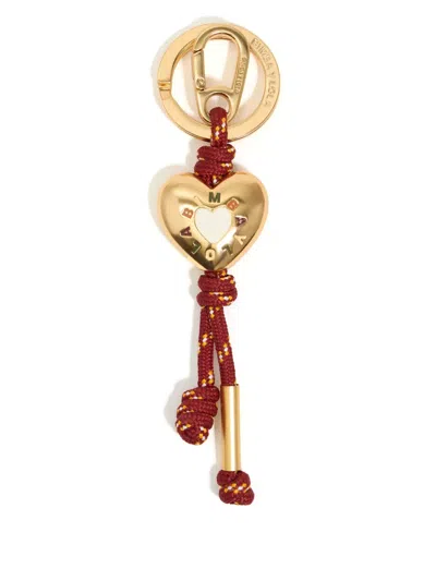 Bimba Y Lola Rope-detail Keyring In Orange