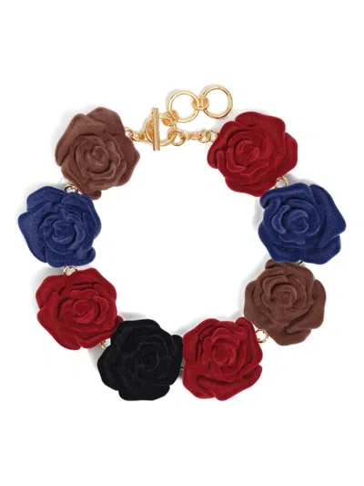 Bimba Y Lola Rose Charm Necklace In Multi