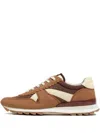 Bimba Y Lola Scalloped-panel Sneakers In Brown