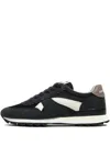 Bimba Y Lola Scalloped Suede Sneakers In Black