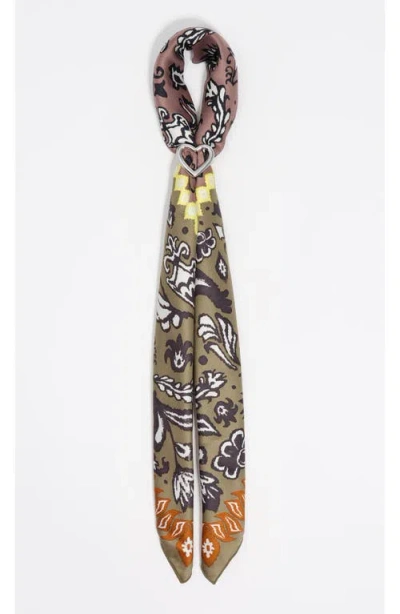 Bimba Y Lola Scarf Bag Charm In Multi