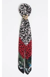 Bimba Y Lola Scarf Charm Bag In Black