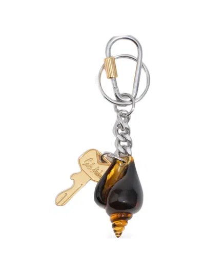 Bimba Y Lola Shell-charm Keyring In Brown