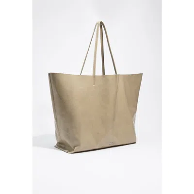 Bimba Y Lola Shiny Leather Maxi Shopper Bag In Brown