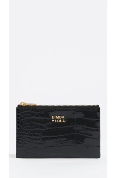 Bimba Y Lola Shiny Textured Coin Purse In Multi