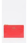 Bimba Y Lola Shiny Textured Coin Purse In Orange