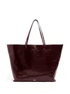Bimba Y Lola Shopper Leather Maxi Tote Bag In Brown