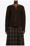 Bimba Y Lola Short Fitted Cardigan In Brown