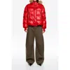 Bimba Y Lola Short Fur Hooded Down Jacket In Multi