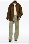 Bimba Y Lola Short Trench With Contrast Corduroy In Multi