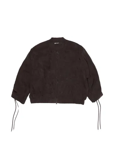 Bimba Y Lola Side-drawstring Bomber Jacket In Brown