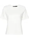 Bimba Y Lola Side-slits Jersey T-shirt In White